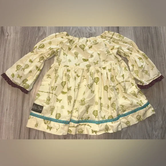 Matilda Jane LimeLight Peasant Top Sz 8 - Picture 3 of 4